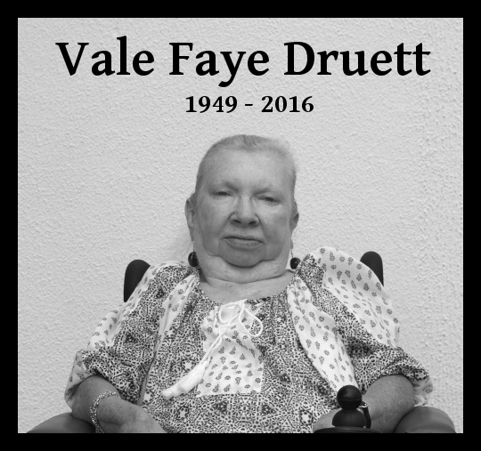 Portrait of Faye Druett 1949-2016
