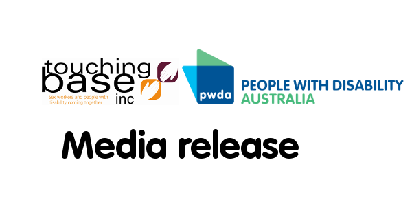 Touching Base and PWDA logo. Text says Media Release