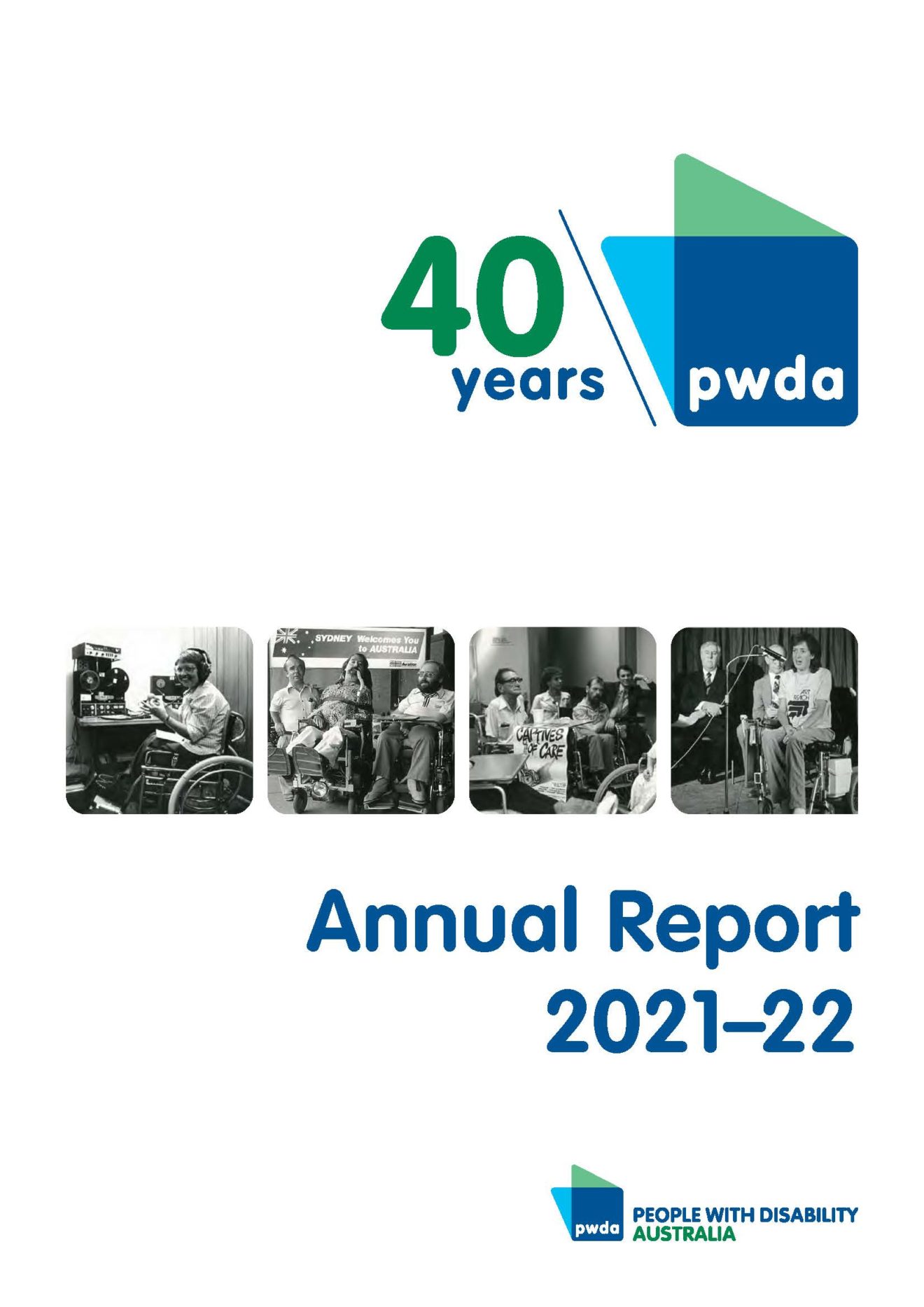 2021/2022 Annual Report front page.