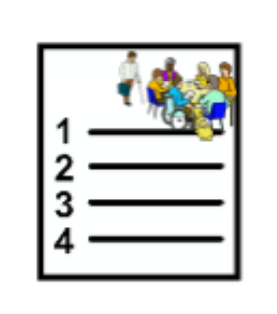 Picture of a form with numbers and people on it.