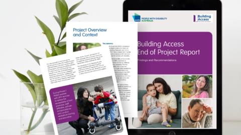 Building Access report showing on a tablet