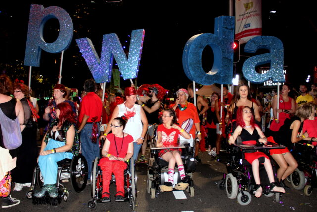 Marchers in the 2015 Sydney Mardi Gras Parade