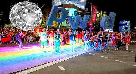 Marchers in the 2016 Sydney Mardi Gras Parade