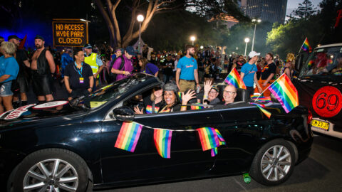 marchers from the Sydney Mardi Gras Parade 2019