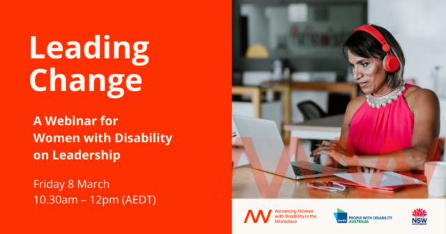 Leading Change – A Webinar for Women with Disability on Leadership ...
