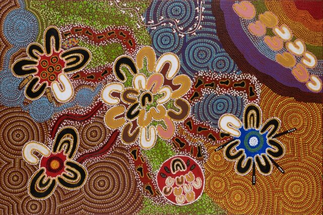 Artwork created by Wiradjuri Elder, artist, and PWDA member Uncle Paul Constable Calcott developed for PWDA’s Reconciliation Plan.