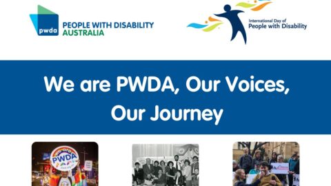 PWDA We Are PWDA Our Voices Banner