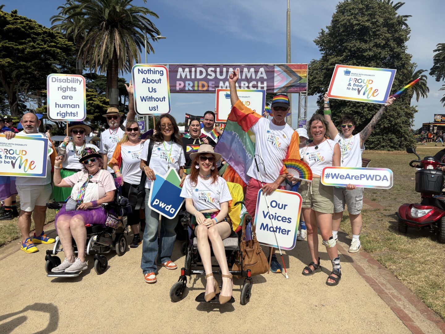 PWDA are ‘Free to Be Me’ at 2025 Midsumma Pride March - People with ...