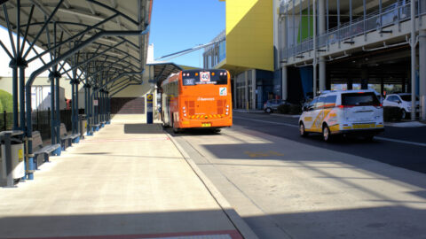 Image of a bus at a Regional Town in NSW