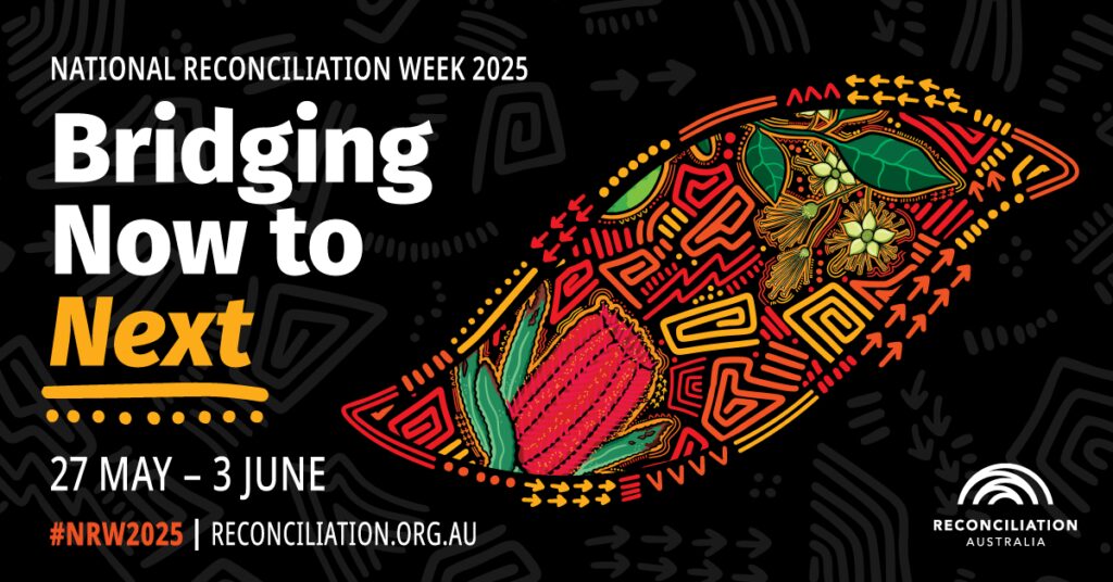 NRW2025 theme artwork created by Kalkadoon woman, Bree Buttenshaw