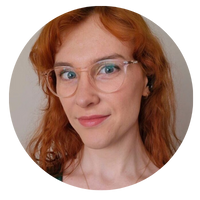 Trinity Ford_circle - People with Disability Australia Trinity Ford wearing clear framed glasses and wavy red hair