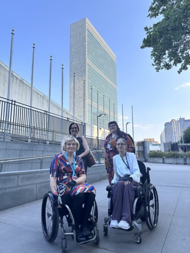 10End day Jane Spring and PWDA - People with Disability Australia Jane Spring and PWDA in New York