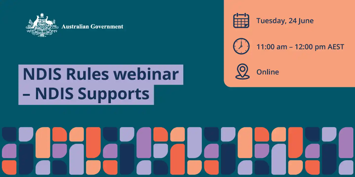 NDIS Rules Webinar banner