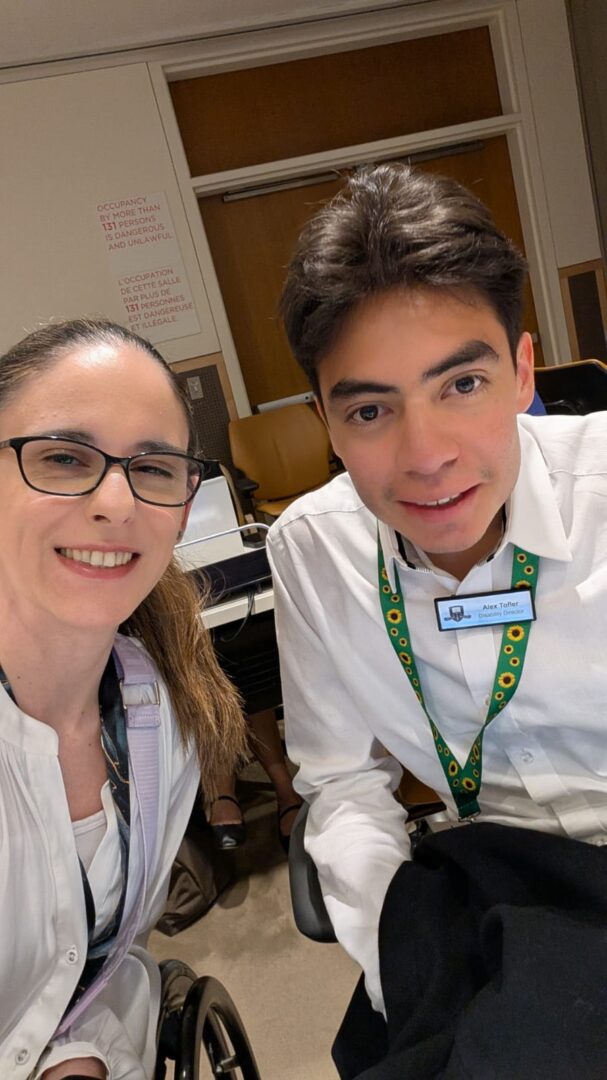 6Steph Alex T at Health Justice Partnership - People with Disability Australia Steph Travers and Alex Tofler from AFDO at Health Justice Partnership