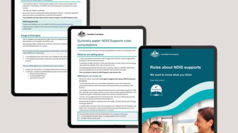 Consultation papers on screens