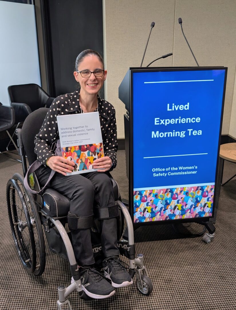 PWDA Board Director, Steph Travers at Lived Experience Morning Tea