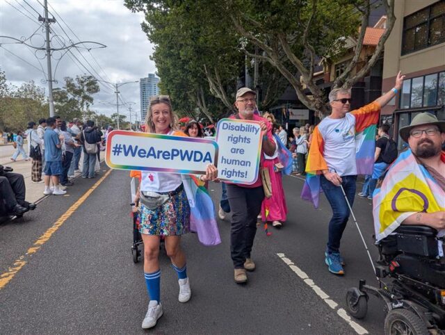 PWDA marching at Midsumma 
