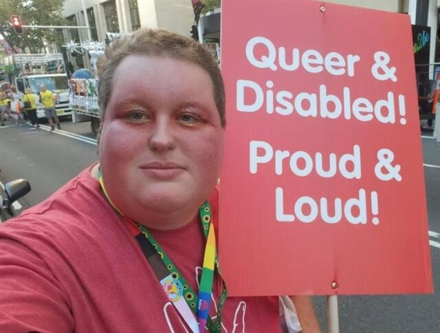 Rory Blog Image 1 - People with Disability Australia Rory at Mardi Gras