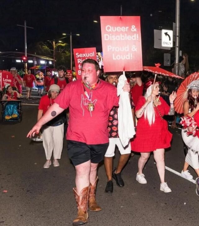 Rory Blog Image 3 - People with Disability Australia Rory Keyes at Mardi Gras