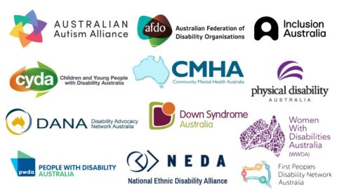 Logos of Disability Representative Organisations endorsing this statement