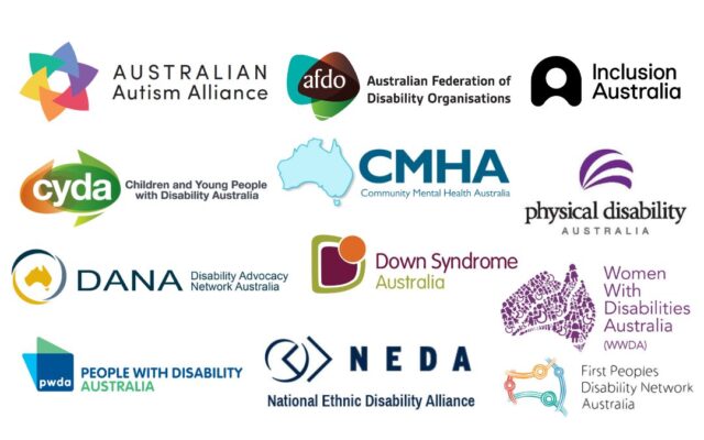 Logos of Disability Representative Organisations endorsing this statement