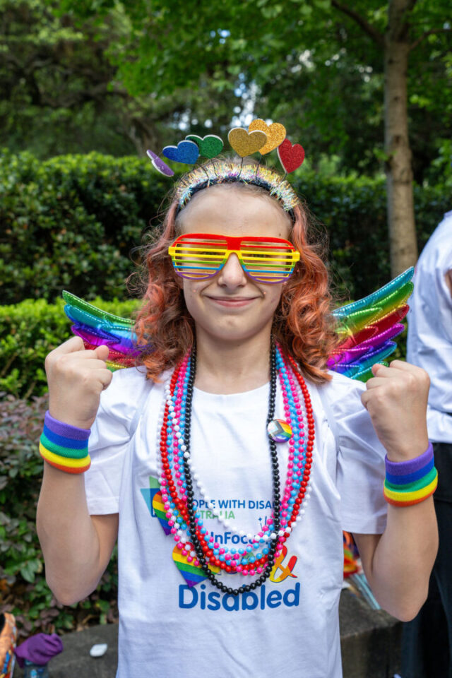 PWDA participant at Mardi Gras 2026