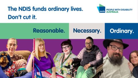 NDIS funds ordinary lives. Don't cut it.