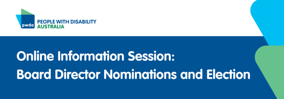 Information session banner