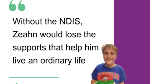 People with Disability Australia | The NDIS helps Zeahn live safely with the level of support he needs every day